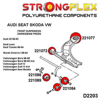 STRONGFLEX 221089B: Přední silentblok stabilizátoru pro Audi