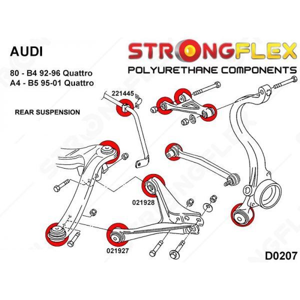 STRONGFLEX 221445B: Zadní stabilizátor silentblok pro Audi