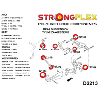 STRONGFLEX 221666A: Zadní stabilizátor silentblok SPORT pro Audi