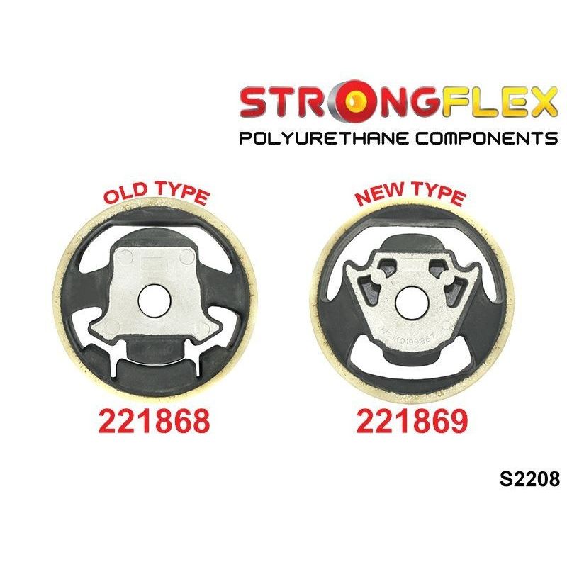 STRONGFLEX 221869A: Motor - spodní silentblok vložka SPORT pro Audi