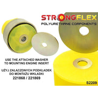 STRONGFLEX 221869A: Motor - spodní silentblok vložka SPORT pro Audi