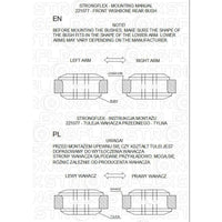 STRONGFLEX 226017A: Přední náprava - sada silentbloků SPORT pro Seat