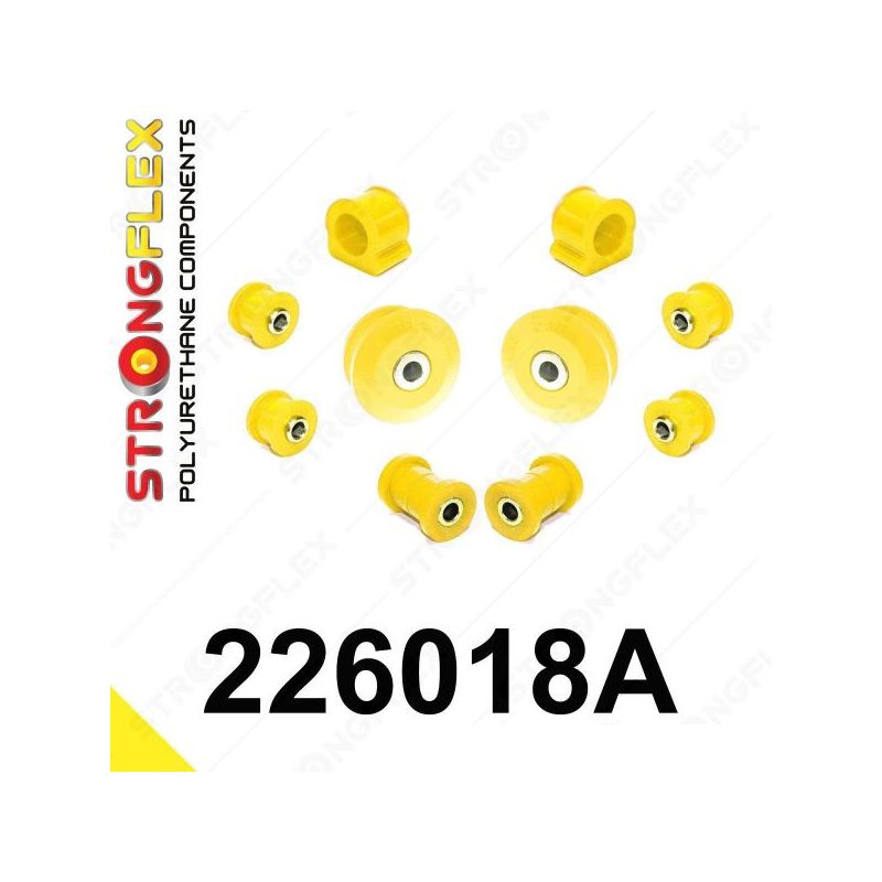 STRONGFLEX 226018A: Přední náprava - sada silentbloků SPORT pro Audi