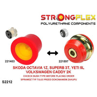 STRONGFLEX 226167B: Přední náprava - sada silentbloků pro Audi