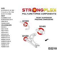 STRONGFLEX 226174B: Sada silentbloků přední a zadní odpružení pro Audi