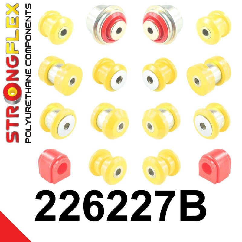 STRONGFLEX 226227B: Zadní náprava - sada silentblokoů pro Audi