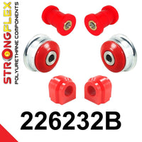 STRONGFLEX 226232B: Přední náprava - sada silentbloků pro Seat