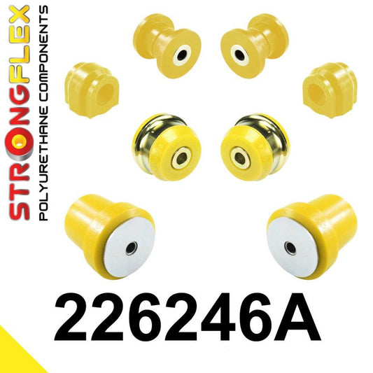 STRONGFLEX 226246A: Přední náprava a zadní nápravnice - sada silentbloků SPORT pro Audi