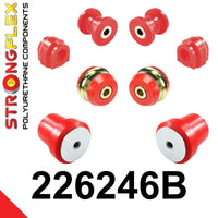 STRONGFLEX 226246B: Přední náprava a zadní nápravnice - sada silentbloků pro Audi