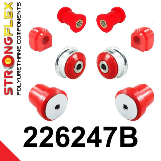 STRONGFLEX 226247B: Přední náprava a zadní nápravnice - sada silentblokov pro Audi