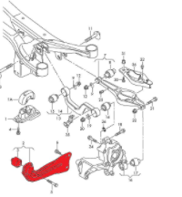 Verkline zadní spodní ramena Golf 5 platforma - Audi
