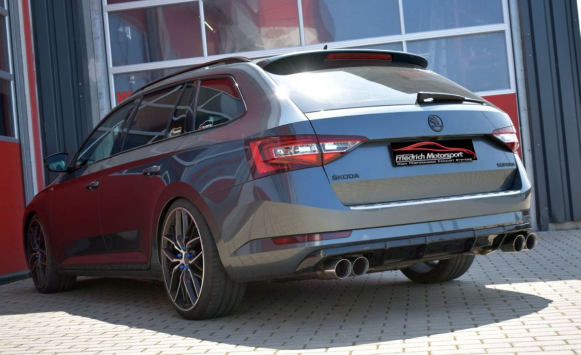 Friedrich Motorsport klapkový výfuk Škoda Superb 2.0TSI 206KW