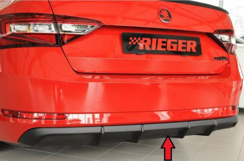 Rieger Tuning vložka zadního nárazníku "difuzor" pro Škoda Superb III